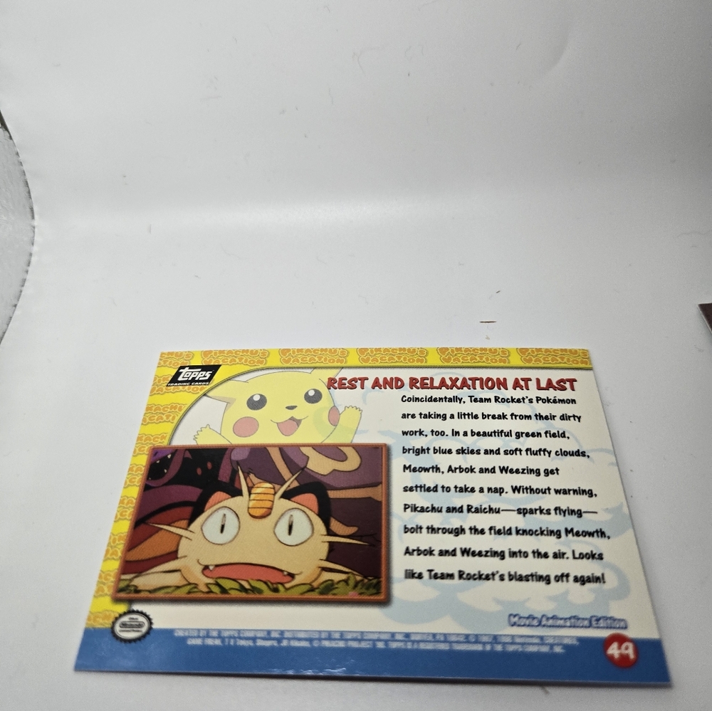 🎬 Pokémon: The First Movie – Opened 8-Card Pack w/ Foil – Vintage Topps - Picture 5 of 17